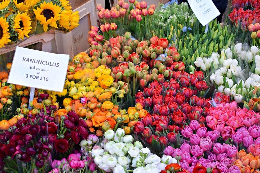 Life in london: flower market