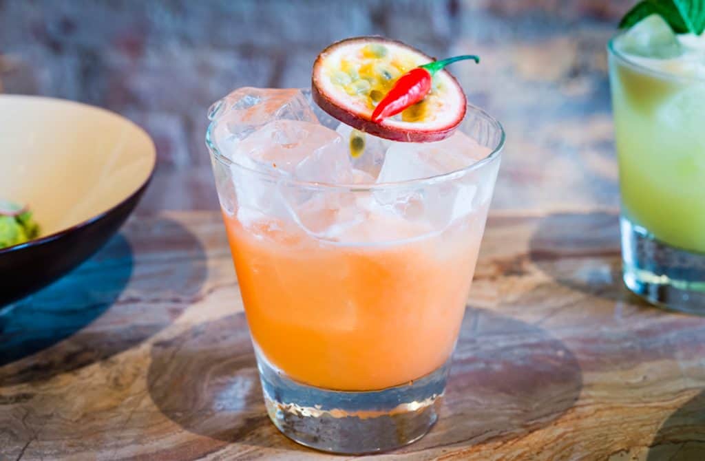 Chilli & Passionfruit Margarita for a hot hot day!